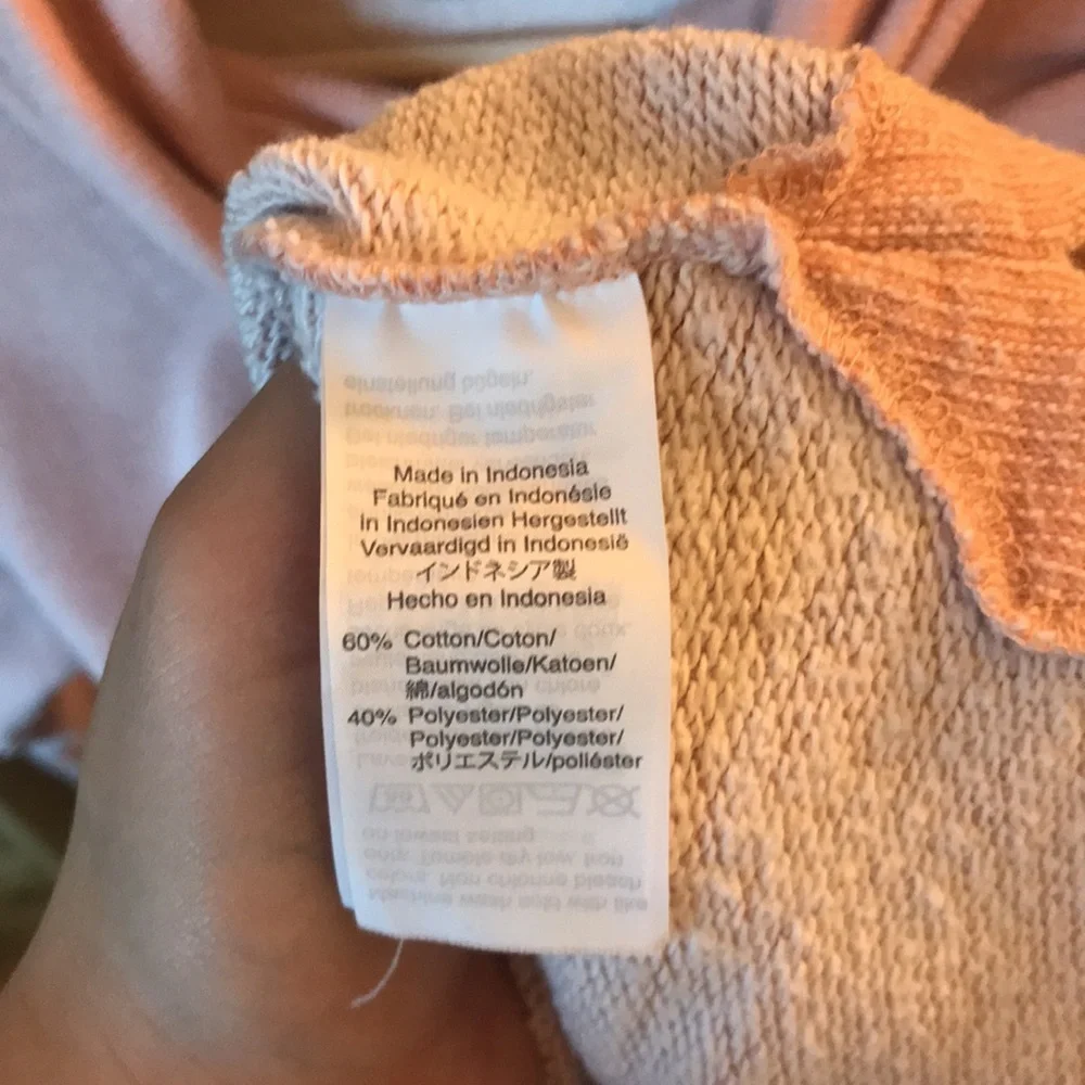 J. Crew Funnel Neck Sweater Pink AE783 Size Small
